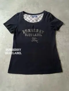 BURBERRY BLUELABEL✨ロゴTシャツ　ブラック38 綿100%のサムネイル