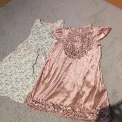 キッズ ベロアワンピース 120cm セット