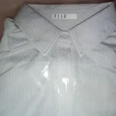 ELLE ストライプ長袖シャツ