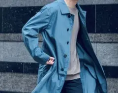 URBAN RESEARCH ROSSO MEN」 ステンカラーコート ブルー