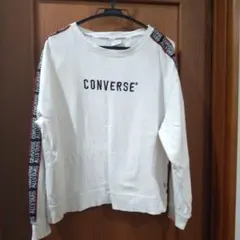 コンバース　トレーナー　スウェット　ホワイト　М