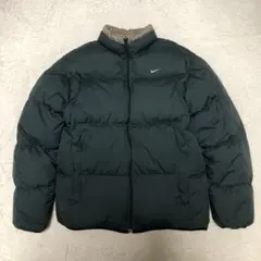 00s NIKE ナイキ　刺繍ロゴ　リバーシブルダウンジャケット　XLサイズ