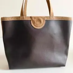 LOEWE ロエベ アナグラム レザートートバッグ ブラウン A4 ヴィンテージ