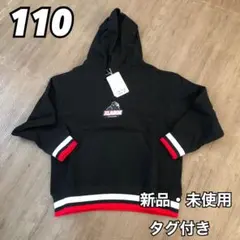 XLARGE KIDS リブラインOGパーカー フード付 トレーナー 黒 110