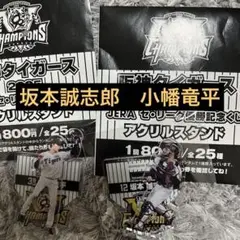 阪神タイガース　優勝記念くじ　アクスタ　小幡　坂本誠志郎