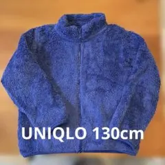 UNIQLO フリースジャケット 130 青