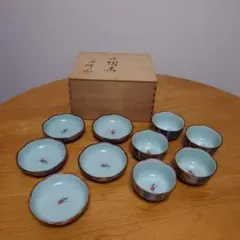 八角形皿 10個セット 木箱付き