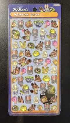 正規品 ボンボンドロップシール ズートピアmini ディズニー サンスター文具