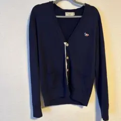 MAISON KITSUNÉ ネイビー セーター　カーディガン S