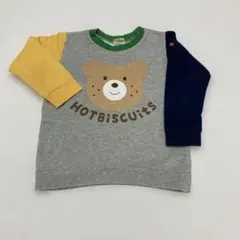 HOT BISCUITS クマプリント トレーナー 100cm