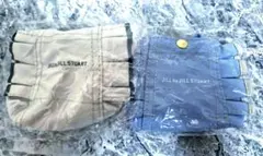 ジルスチュアートガチャフリルトートバッグ アイボリー 水色 ブルー