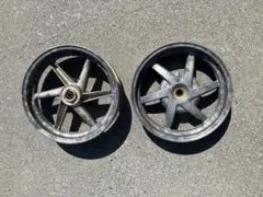 af35 前後ホイール 三又セット ステム ライブDio ZX 希少赤ホイール