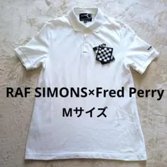 RAF SIMONS FRED PERRY ポロシャツ ホワイト M　替ボタン付のサムネイル