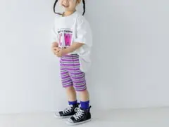 LOWRYS FARM KIDS ボーダーハーフパンツ S