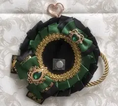 【痛ロゼット】オタ活 推し活 痛バ 缶バッジ 緑 黒 ハンドメイド 33