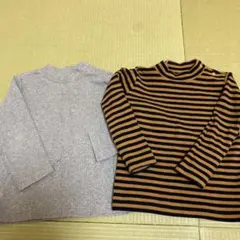 ユニクロリブハイネック長袖　90センチ