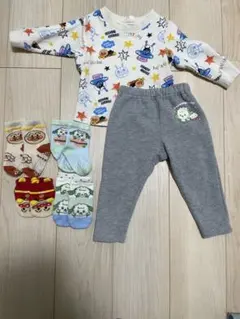 アンパンマン長袖 ワンワンズボン80cmと靴下セット