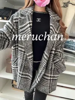 【美品】ROSE BUD オーバーサイズ チェック柄コート アウター