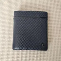 LANVIN ネイビー 二つ折り財布 コンパクトのサムネイル