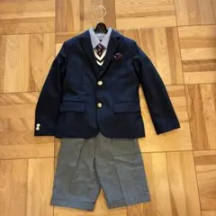 【グリーンレーベルリラクシング】ネイビー フォーマルスーツ 130cm