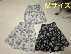 膝丈スカート　まとめ売り　花柄