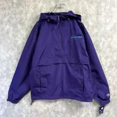 Champion × Eclipcus バックロゴ ナイロンパーカー パープル