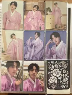 公式　BTS ミニフォト　ダルマジュン　ジン　JIN コンプリート　トレカ