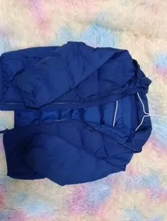ネイビーブルー フード付きダウンジャケット 100cm~