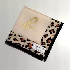 agnes b. アニエスベー☆レオパード柄 ひょう柄☆ハンカチ【新品タグ付】のサムネイル