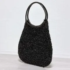 美品 アンテプリマ ドロップ型 サークル ワイヤーバッグ ブラック ネロ 