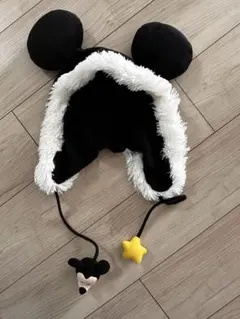 ミッキーマウス 耳付きファーキャップ