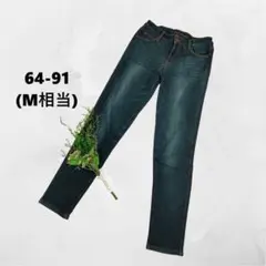 クロッシー ♪デニムパンツ 裏起毛 ストレッチ M相当 秋冬 ストレートデニムのサムネイル