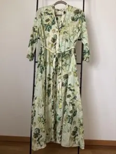 ZARA プリントワンピース　L シャツワンピース