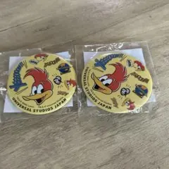ウッディ・ウッドペッカー 缶バッジ USJ☆ユニバ☆缶バッジ☆ウッディー☆ウッドペッカー☆3個