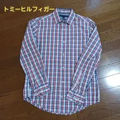 TOMMY HILFIGER チェックシャツ ネイビー系 Sのサムネイル