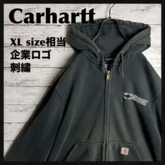 【即完モデル‼︎】Carhartt◉黒 XL フルジップ パーカー D222