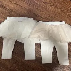 フリルスカート付きレギンス２枚セット