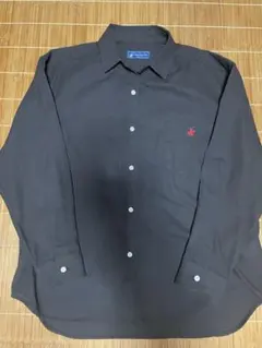 ビバリーヒルズポロクラブ 黒の長袖シャツ 胸ポケット付き