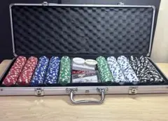 モンテカルロ ポーカーチップセット300 シルバーケース付 カジノ