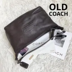 【希少】COACH がま口 2WAYバッグ グラブタンレザー オールドコーチ 希少】COACH がま口 2WAYバッグ グラブタンレザー オールドコーチ