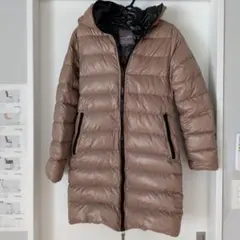 DUVETICA ベージュ ロングダウンジャケット 38