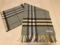 BURBERRY　バーバリー　マフラー カシミヤ100% 　美品　マーブル色系