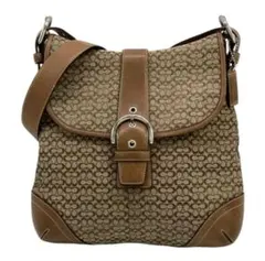 COACH シグネチャー パイソン型押し風 ショルダーバッグ - メルカリ