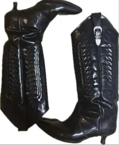 Toga Pulla ウエスタンブーツ ブラック　裏張り済み