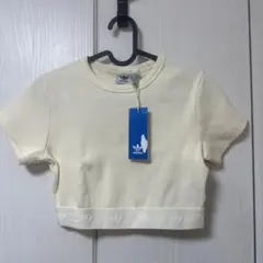 adidas★リブクロップドTシャツ★Mのサムネイル