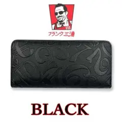 黒 fms25 フランク三浦 ラウンド 長財布 ロングウォレット ブラック