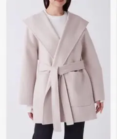 ミラオーウェン ハーフ丈ポンチョ風リバーコート