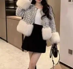 Dolly ツイード エコファー ジャケット コート♡