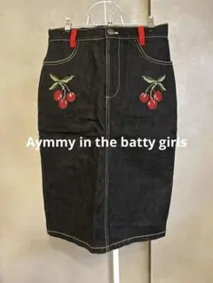 Aymmy in the batty girls/デニムスカート/黒/S/572