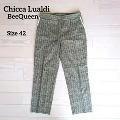 Chicca Lualdi キッカルアルディビークイーン 総柄 ストレートパンツ